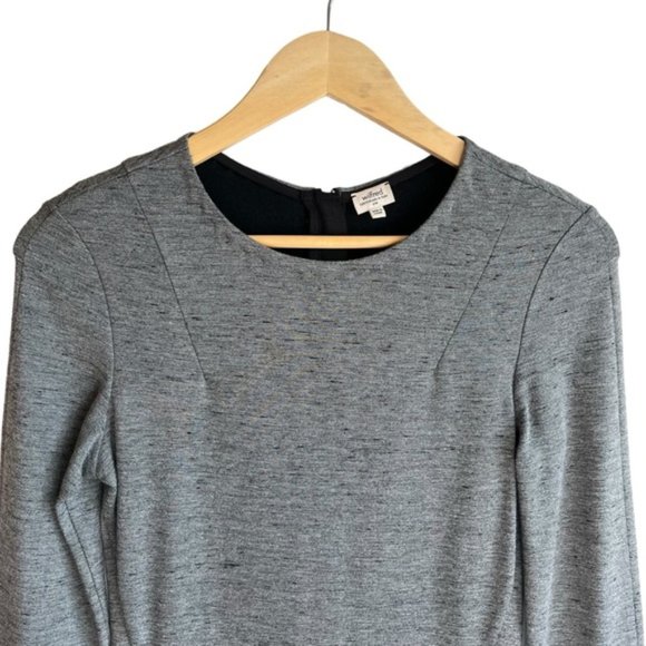 Wilfred Tartine Dress Size 6 Heathered Gray Fit & Flare - Picture 3 of 11